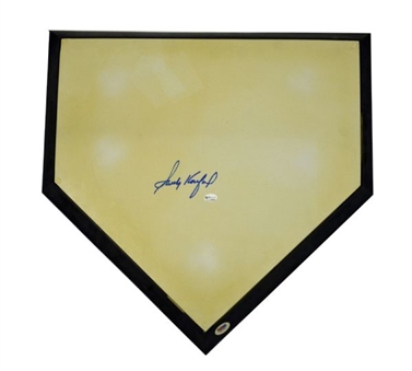 Sandy Koufax Signed Home Plate 